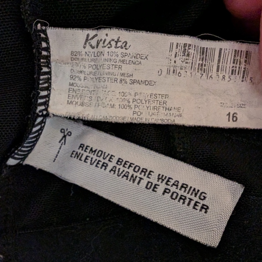 Y2K Krista One Piece Eyelet Detail Swimsuit Size 16 - Picture 4 of 13